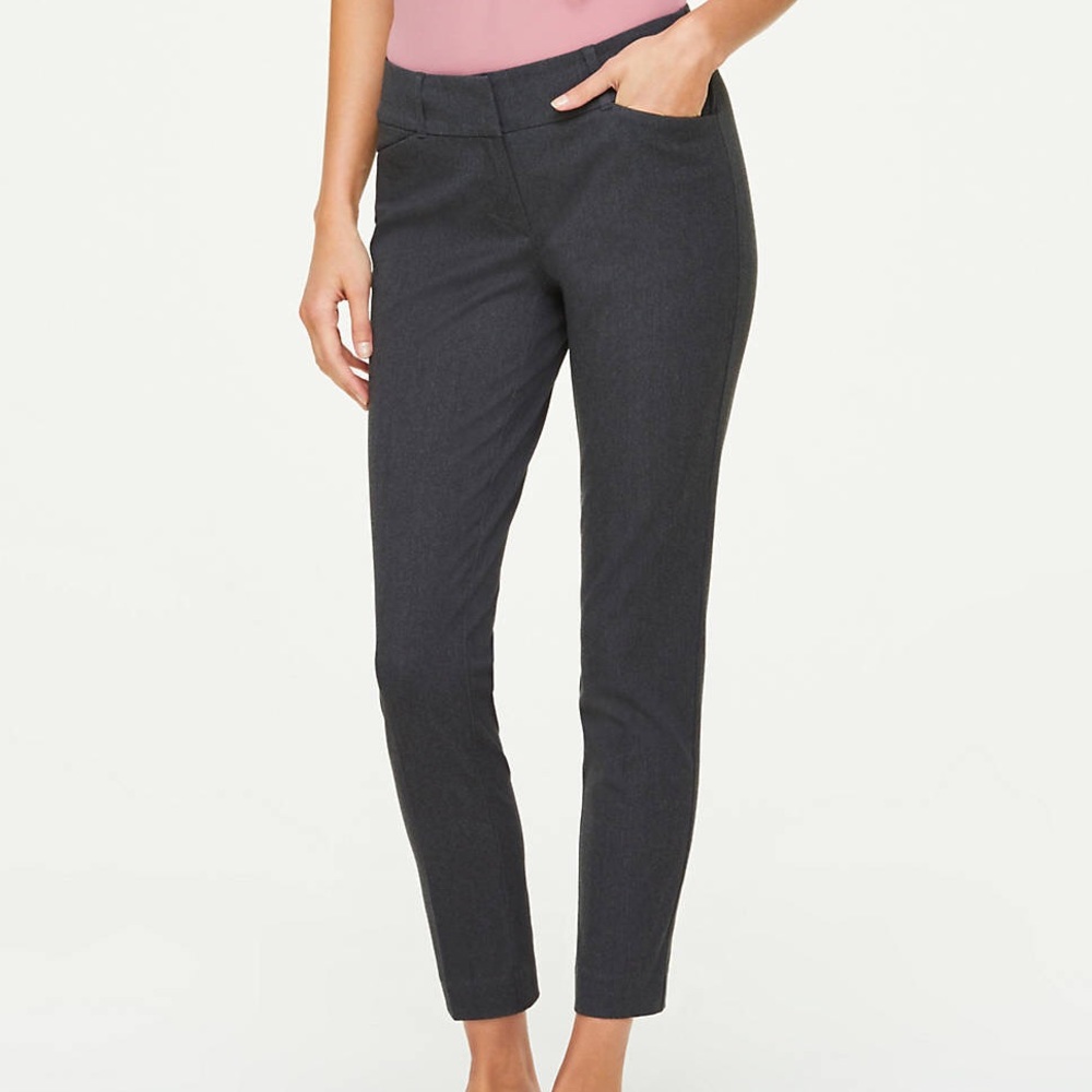 Loft curvy skinny full length black pants size 00